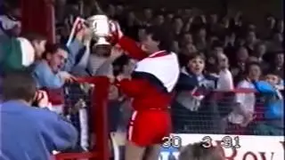 Presentation of the 1990/91 League Championship to Portadown