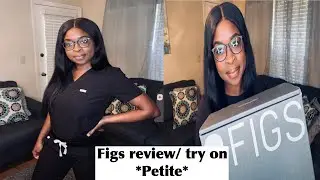 Figs Scrubs first impression/try on  *petite*