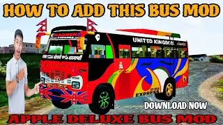 Apple Deluxe Bus Mod For Bussid V4.2 || Nepali Bus Mod For Bus Simulator Indonesia How to Add this 😍