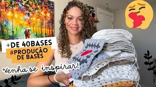 🚨VLOG DE PRODUÇÃO DE BASES!🚨 #produçãodebases #crochet 