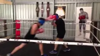 Hadley sparring round 2