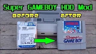 Super GAMEBOY HDD Mod for Roshambo Super Famicom Retro Gaming Cases-Pi 3, Rock64 & RockPro 64 SBC's