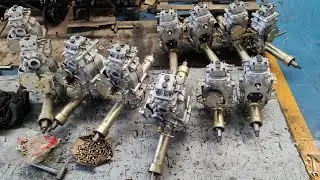 Support customized gearbox assembly for tracked dumper #gearbox