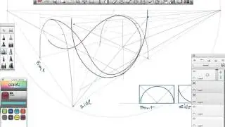 Drawing Bend and Trimmed Ellipse Surfaces