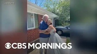 Ohio bride surprises grandfather who had to miss her wedding for health reasons