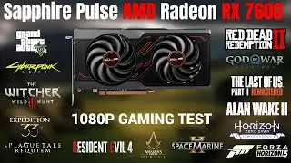 Sapphire Pulse AMD Radeon RX 7600 | 1080P Gaming Test