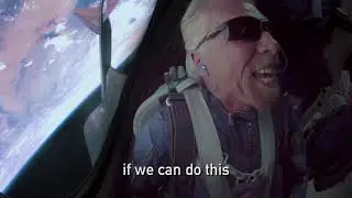 The historic speech from Richard Branson as he enters space