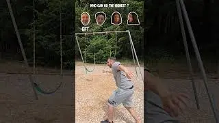 Who can jump highest of swing set