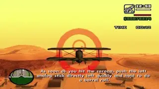 GTA San Andreas Mission #68 Learning to Fly / Test #9 Barrel Roll