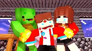 JJ's Water Heart Under A Dark Love Curse!.. Maizen : Minecraft Animation
