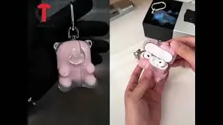 China 808FC brands original bear airpods case supplier pink clear wholesale  TenChen Tech