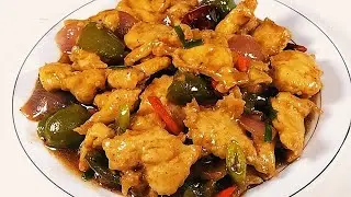 Black pepper chicken recipe for Dinner | Restaurant style Chinese pepper chicken stir fry Recipe