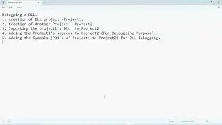 1. Creation of Library Project in Visual Studio