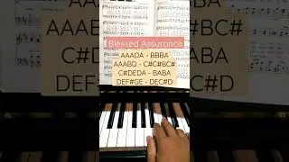 Blessed Assurance - easy piano tutorial