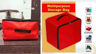 Underbed Storage Bag Nylon Moisture Proof Wardrobe Organizer Storage Bag for clothes with Zipper ...