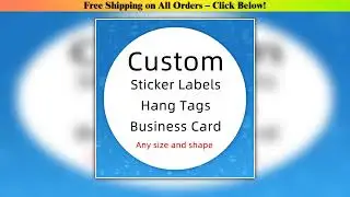 Custom Stickers Logo Label Business Card Hang Tags Brand Decoration Clothes Packaging Hangs Design