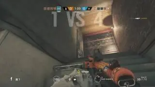 AMAZING CLUTCH 1 VS 4/ KILL FINALE COL FERIMENTO /RAINBOW SIX SIEGE ITA