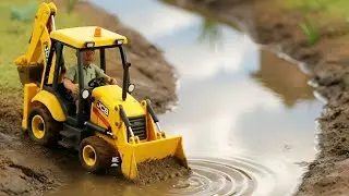 Mini JCB Toy ASMR Story | Scale Size JCB Cartoon | Toy House Makeover | Bommai Padam