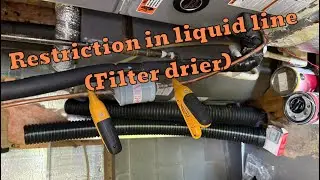 No cool call leads to clogged filter drier #hvac #coolingsolutions #bluecollar