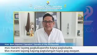 Congratulatory Message of Senator Bam Aquino | 3rd National Peace Convention