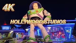 Hollywood Studios at Disney World Night Walk - Florida 4K