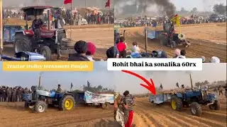 Tractor Trolley Tournament Punjab | Rohit bhai ka sonalika 60rx trolley tornament system hang
