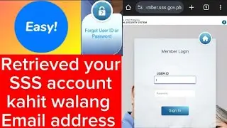 How to retrieve SSS account without email