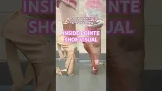 INSIDE POINTE SHOES #ballerina#visual#pointeshoes#dancer#reality#explained#athlete#insidelook
