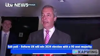 Nigel Farage victory speech if he won the 2024 general election