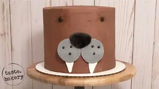 How to Make a Cute Walrus Cake / Walrus Birthday Cake - Easy | TASTE BAKERY