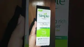 Simple replenishing rich moisturiser #new #simple #moisturiser #shorts #youtubeshorts #habijabiwork