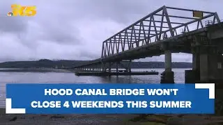 Hood Canal Bridge won't close for 4 weekends this summer