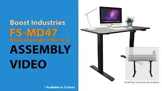 Boost Industries FS-MD47 Motorized Office Desk Assembly Video