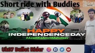 15 August short ride on my bullet 350  || Cute reaction on by Bullet 350 || Happy Independent day 