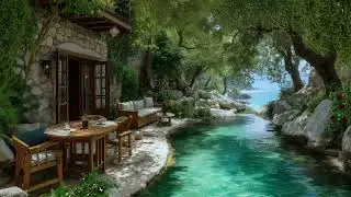 4K Nature Escape by the River | Calm Ambience with Water and Wind Sounds to Relaxation
