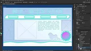 PHOTOSHOP - Lesson 18  - Graphics for Web Design, Apps, UI, UX, Header, Footer, Banner, Sections
