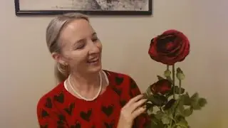 ASMR | Making a Valentine's Day Wreath 2024 (Soft Spoken)