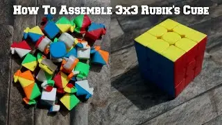 How to Assemble 3x3 Rubik's cube non magnet 