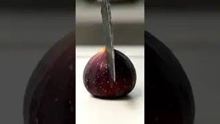 🔮 Ultra-Satisfying Fig Cut | Perfect Zero Resistance SliceSubscribe for more! #Fig #FruitCut #ASMR