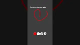 Draw a heart with your nose