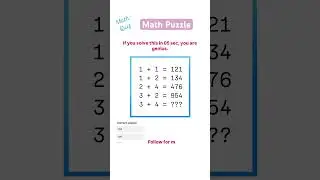 Maths fun math puzzle | math hacks & tricks math choose any number magic trick #maths  #mathpuzzle