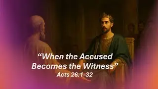 When The Accused Becomes The Witness Acts 26:1-26