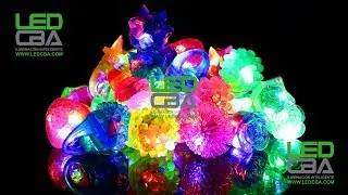 Anillos Luminos Led Rgb Silicona Mix Varios Calidad Cotill&oacute;n