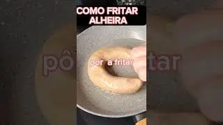Como fritar uma alheira corretamente (sem que ela rebente)#shorts#comofritaralheira#receitas