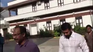 Surya, Jyothika & Karthi casting their vote