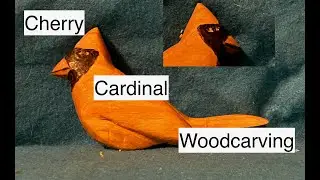 Easy Adorable Cherry Cardinal Wood Carving Part 1