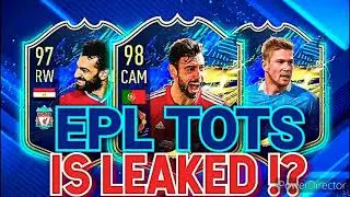 PREMIER LEAGUE TOTS IS LEAKED | FIFA 21 | EPL TOTS LEAK | PREMIER LEAGUE TEAM OF THE SEASON LEAK