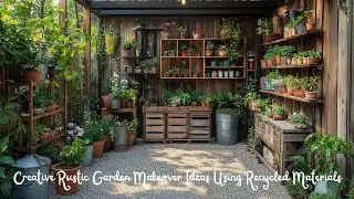 Creative Rustic Garden Makeover Ideas Using Recycled Materials &ndash; Save Money & Go Green