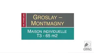 OPAC de l'Oise - Maison individuelle T3, 65m&sup2; &agrave; Groslay-Montmagny