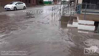 3 17 18 Rising Star, TX Severe Storm With Heavy Rain Causes Street Flooding And Hydroplane Accident